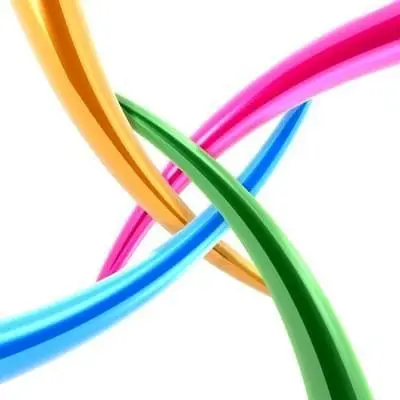 a close-up of colorful wires