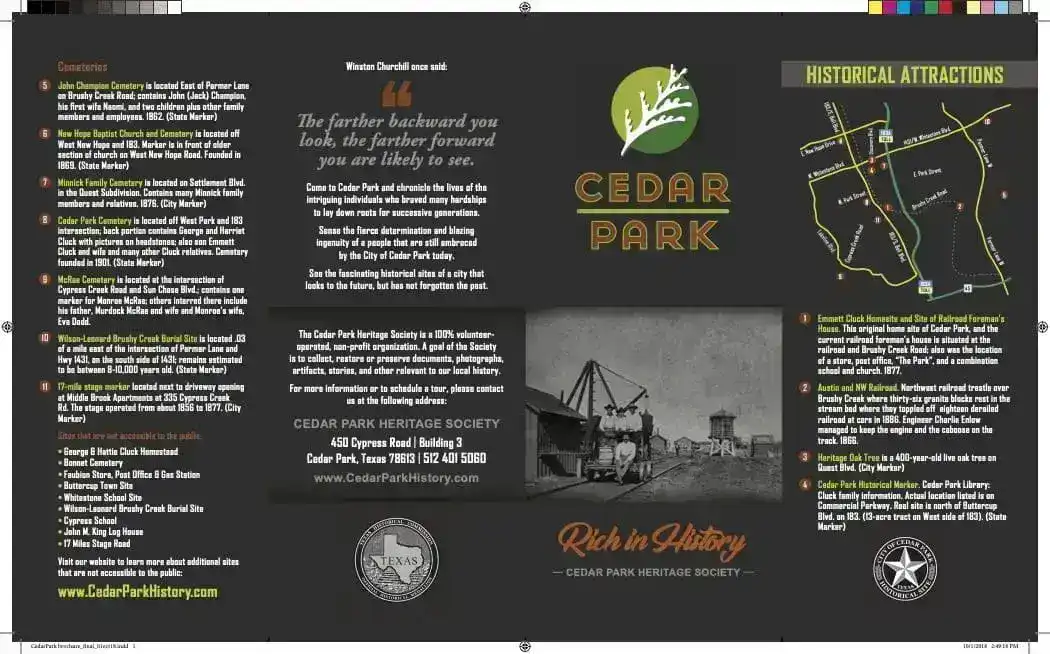 a brochure with text and images