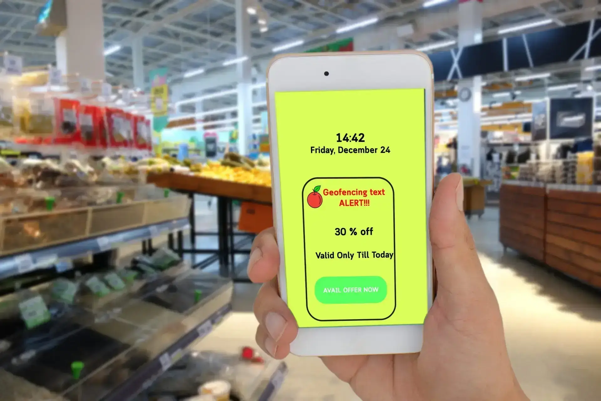 Geofencing marketing map showing virtual boundaries around Denver locations for targeted mobile advertising