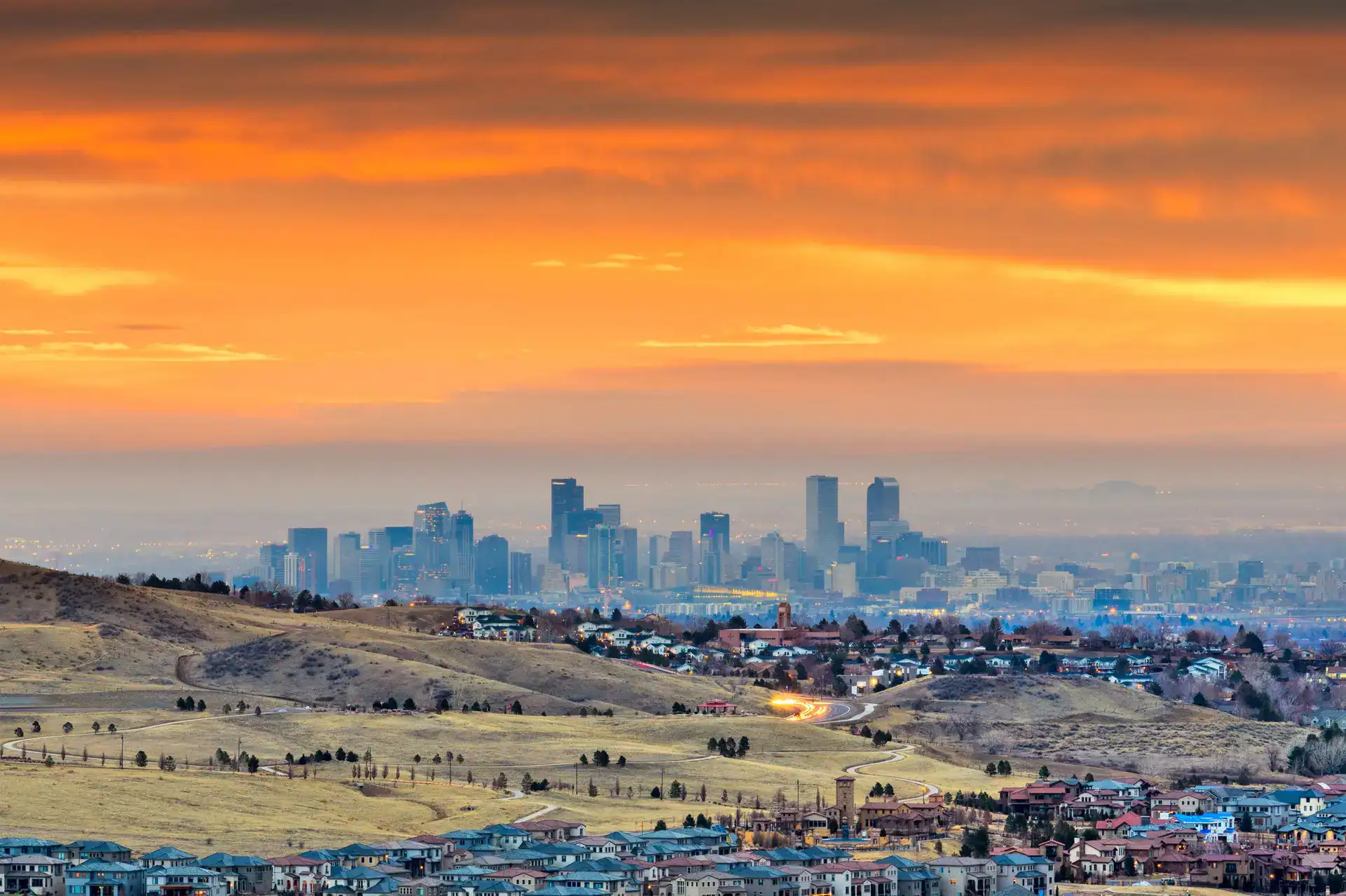 Denver skyline where Creative Options Marketing runs geofencing campaigns for Colorado businesses