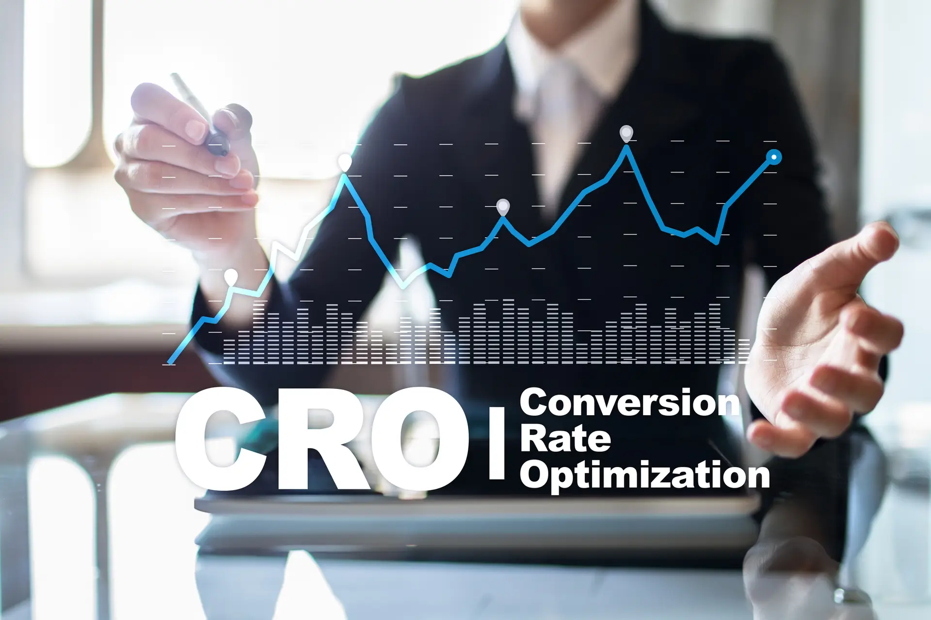 website conversion rate optimization chart showing conversion improvements from 1.2% to 3.8%
