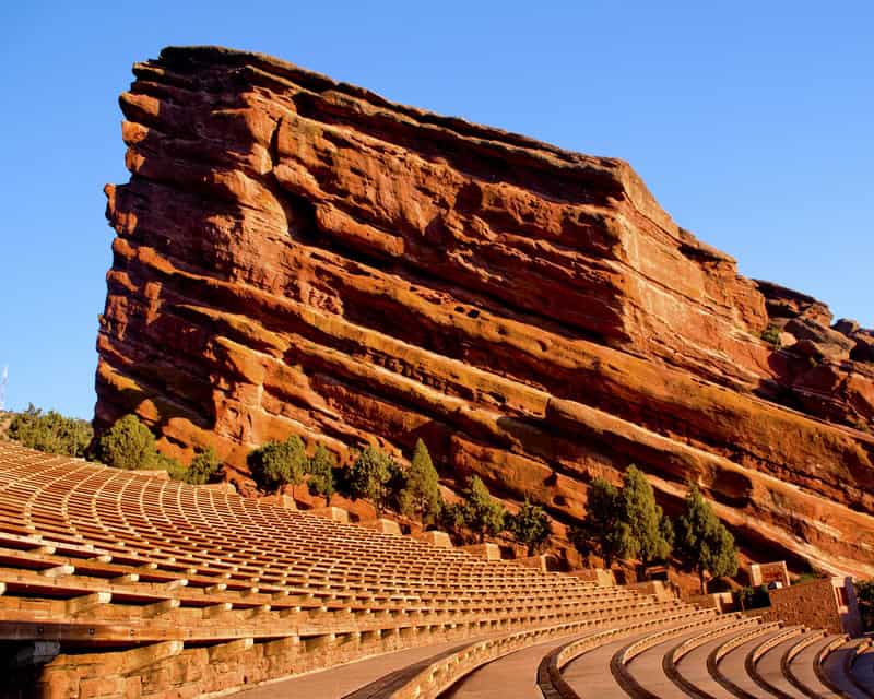 A Monolith at Red Rocks Ampatheatre in Morrison, Colorado.